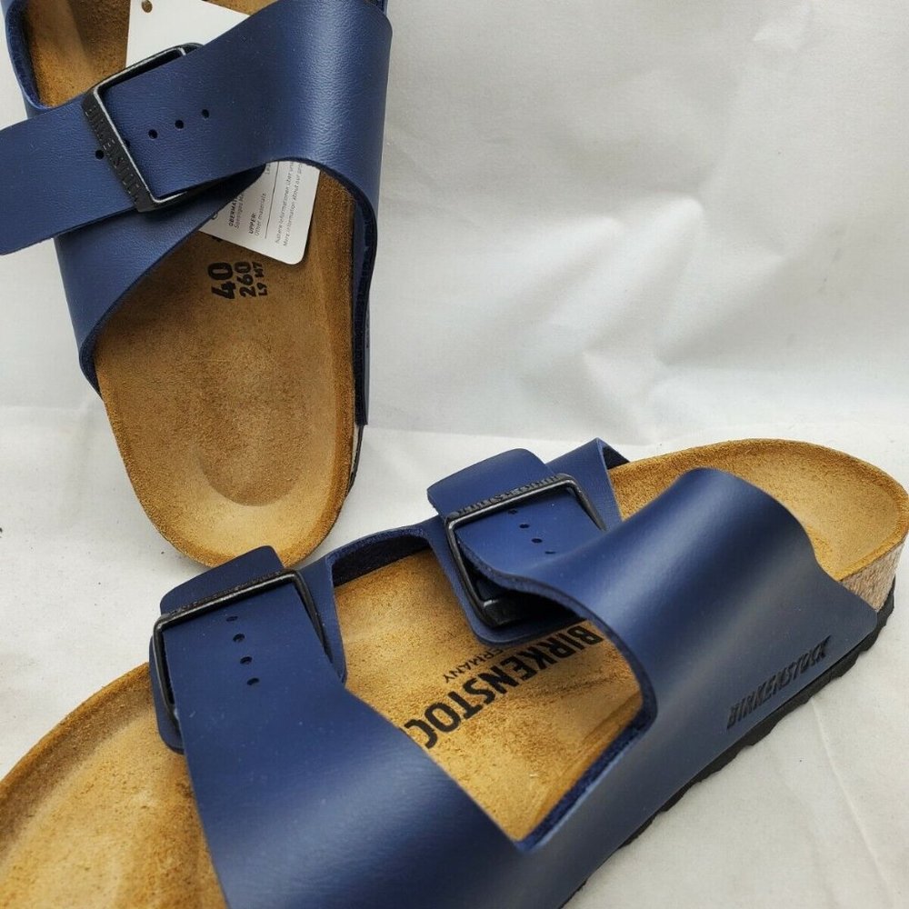 Birkenstock Arizona Sandal Birko-Flor Regular Blue  - Model 51751 Various Sizes - Picture 2 of 7